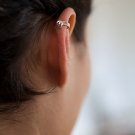Silver Ear Cuff - Ear Wrap - Fake Ear Cuff - Earcuff Jewelry - Cuff & Wrap Earrings