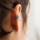 Silver Ear Cuff - Ear Wrap - Fake Ear Cuff - Earcuff Jewelry - Cuff & Wrap Earrings