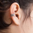 Silver Ear Cuff - Ear Wrap - Fake Ear Cuff - Earcuff Jewelry - Cuff & Wrap Earrings