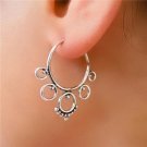 Silver Earrings - Silver Hoops Earrings - Hoops Jewelry - Ethnic Jewelry - Silver Jewelry