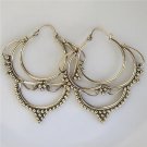 Brass Earrings - Brass Hoops - Brass Tribal Earrings - Hoop Jewelry - Brass Jewelry