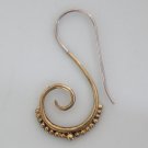 Brass Earrings - Ethnic Earrings - Tribal Jewelry - Gypsy Jewelry - Brass Jewelry - Gypsy Earrings