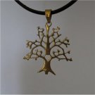 Vermeil Tree Brass Pendant - Tree Jewelry - Brass Jewelry - Tribal Jewelry - Nature Jewelry