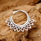 Silver Nose Ring - Silver Nose Hoop - Nose Jewelry - Nostril Hoop - Nose Piercing