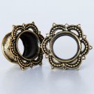 Brass Tunnel - Piercing Tunnel - Ear Tunnel - Brass Plugs - Brass Tunnels - Ear Plugs
