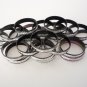 100 x aliminium rings, various sizes carboot jewelry shop market joblot