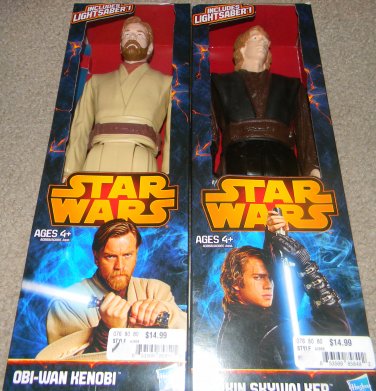 Star Wars Anakin Skywalker & Obi-Wan Kenobi 12" Action Figures