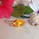Citrine Ring - November Birthstone - Silver Ring - Yellow ring