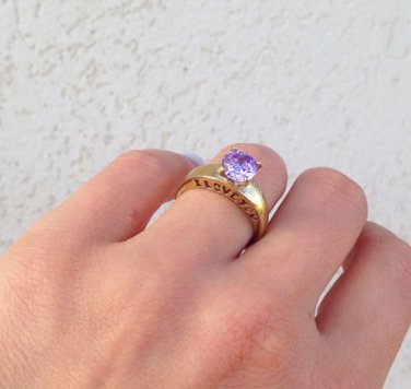 Lavender Amethyst Ring - Love Ring - Wedding Jewelry - Gemstone Ring