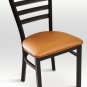 Restaurant Chair: Jeff Metal Chair with Black Frame