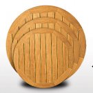 Teak Wood Tops Round - Outdoor All Weather Table Tops 24" Round