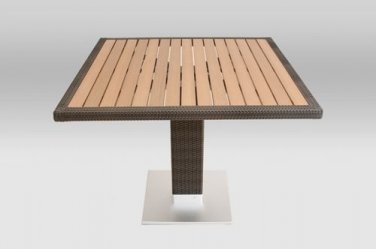 Outdoor Table: Faux Teak Table
