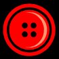 DNY68 Red 4 Large Hole Button