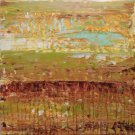 Original Contemporary Abstract Landscape Painting Asil 16x16" GeoHorizon series