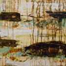 Original Contemporary Abstract landscape Painting Asil 12x12" GeoHorizon series