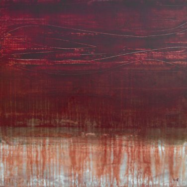 Large Original Contemporary Abstract Painting by Asil 30 x 30" GeoHorizon series