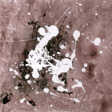 SURFACE-15 - Original small expressionist abstract painting on paper by Asil