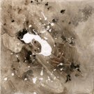 SURFACE-24 - Original small expressionist abstract painting on paper by Asil