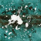SURFACE-27 - Original small expressionist abstract painting on paper by Asil