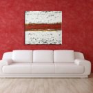 XXL Original Contemporary Abstract Painting by Asil 36 x 40" Geostrata series