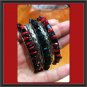 Red and Black Bracelet Set