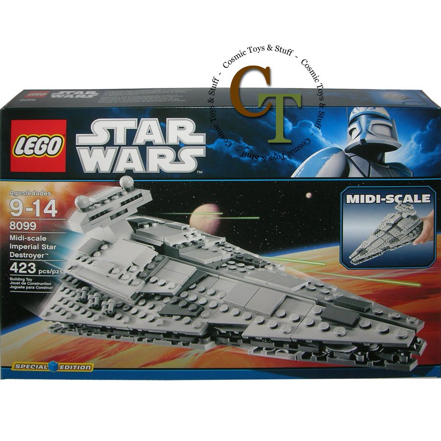 Star Wars Lego 8099 Midi-scale Imperial Star Destroyer New In Box 