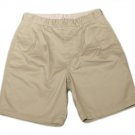 Mens Tan GAP KHAKIS Relaxed Fit Pleated Casual Shorts 33 100% Cotton