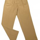 Mens Golden Brown SAVANE Pleated Dress Pants 34 X 32 100% Polyester