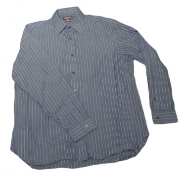 Mens Blue Gray MICHAEL KORS Button Down Shirt XL 100% Cotton
