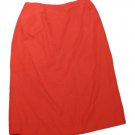 Womens Red WORTHINGTON Pleated Skirt 12 Misses Polyester Blend