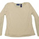 Womens Off White J H COLLECTION Pullover Blouse Medium