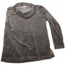 Womens Gray Silver Metallic WHITE STAG Pullover Blouse XL 16/18