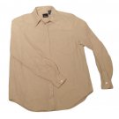 Womens Tan LIZ CLAIBORNE LIZSPORT Button Front Blouse Small