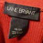 Womens Red LANE BRYANT Pullover Blouse 18/20