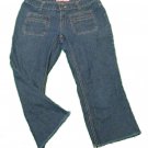 Womens Blue OLD NAVY Denim Capris 2 100% Cotton Inseam 20