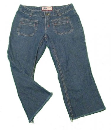 Womens Blue OLD NAVY Denim Capris 2 100% Cotton Inseam 20