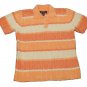 Womens Orange Pink Off White DENIM & CO Pullover Blouse Small NWT