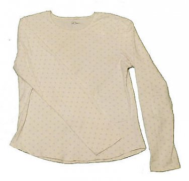 Womens White GAP Pullover Blouse Shirt M