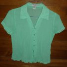 Womens Green NOTATIONS Blouse PM