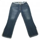 Womens Blue PARIS BLUES ORIGINAL Denim Capris 7 100% Cotton Inseam 24