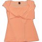 Womens Orange WRAPPER Pullover Blouse M/L