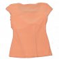 Womens Orange WRAPPER Pullover Blouse M/L