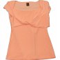Womens Orange WRAPPER Pullover Blouse M/L