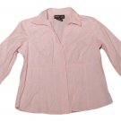 Womens Pink STYLE & COMPANY Button Front Blouse 8P