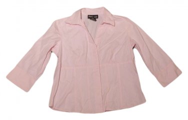 Womens Pink STYLE & COMPANY Button Front Blouse 8P