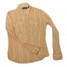 Womens Rust Brown Tan NEW YORK & COMPANY Button Front Blouse XS