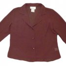 Womens Purple CHADWICKS Button Front Blouse 12