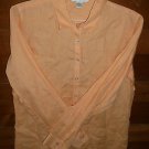 Womens Orange CASUAL CORNER Blouse Shirt Large