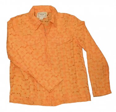 Womens Orange TANTRUMS Blouse Small