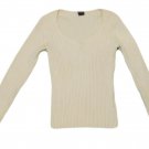 Womens Off White GAP Pullover Stretch Blouse Medium